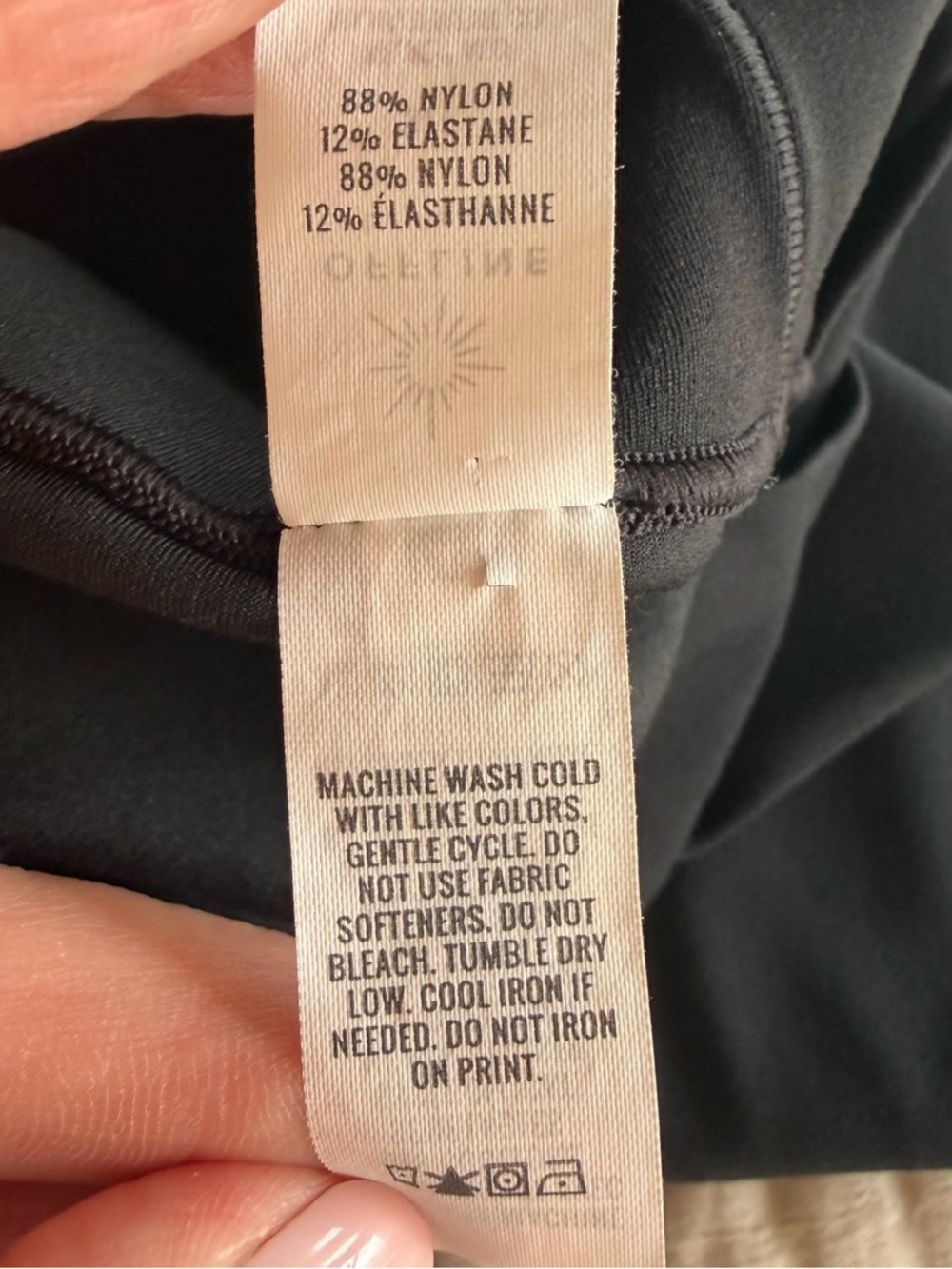 Offline By Aerie Real Me High Waisted Crossover Flare Leggings in Black, Small - Picture 8 of 9